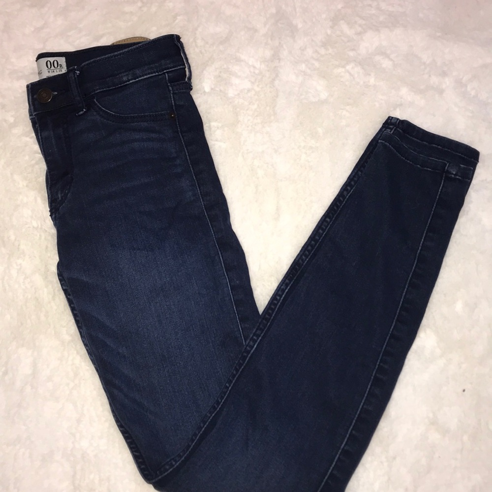 Dark denim jeans